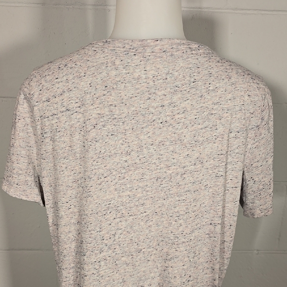 Women's V-Neck PINK Speckled Top - Picture 5 of 7
